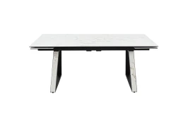 Стол Монако NEW, Керамогранит, Черный матовый муар/Calacata vaglioro