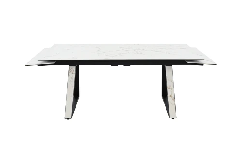 Стол Монако NEW, Керамогранит, Черный матовый муар/Calacata vaglioro