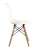 GH801/DC111N Стул пластиковый, БЕЛЫЙ, Н каркас бук