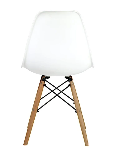 GH801/DC111N Стул пластиковый, БЕЛЫЙ, Н каркас бук