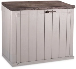 Ящик пластиковый TOOMAX Wood Style 842л СЕРЫЙ/КОРИЧНЕВЫЙ