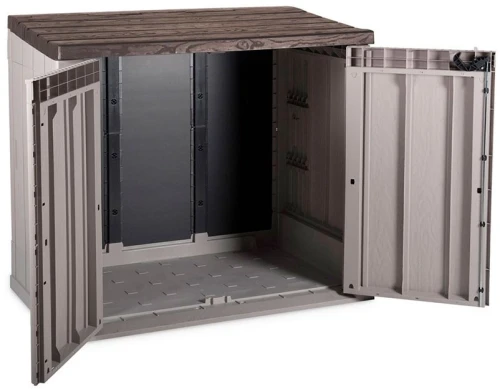 Ящик пластиковый TOOMAX Wood Style 842л СЕРЫЙ/КОРИЧНЕВЫЙ