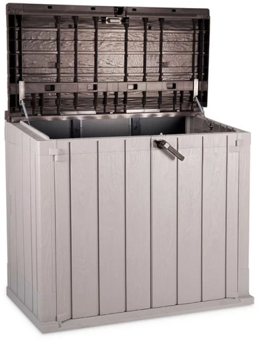 Ящик пластиковый TOOMAX Wood Style 842л СЕРЫЙ/КОРИЧНЕВЫЙ