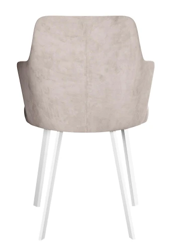 Стул DikLine 245 поворотный, C103 крем, ножки белые