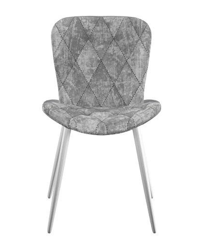 Стул DikLine 303 M13 светло-серый, ножки белые