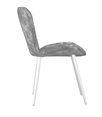 Стул DikLine 303 M13 светло-серый, ножки белые