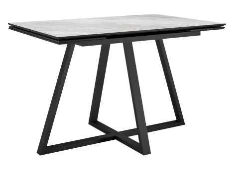 Стол DikLine SKF120 Керамика Belgium Grey Polished/подстолье черное/опоры черные,