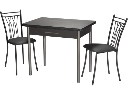 Стол М20 ДП1-02-05 900(1200)*600, ЛДСП:Графит, Н/стола (Графит)