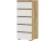 Комод «Хелен» КМ-03 5 ящиков, белый/дуб крафт золотой