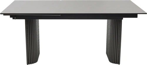 Стол RAGNAR 180 цвет 1699 Серая кожа, керамика / Темно-серый каркас, ®DISAUR