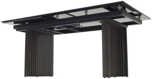 Стол RAGNAR 180 цвет 1699 Серая кожа, керамика / Темно-серый каркас, ®DISAUR