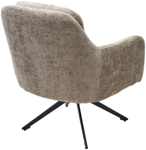 Кресло поворотное SHADE 360 град., ткань HAGA30, цвет светло-бежевый / черный каркас, ®DISAUR