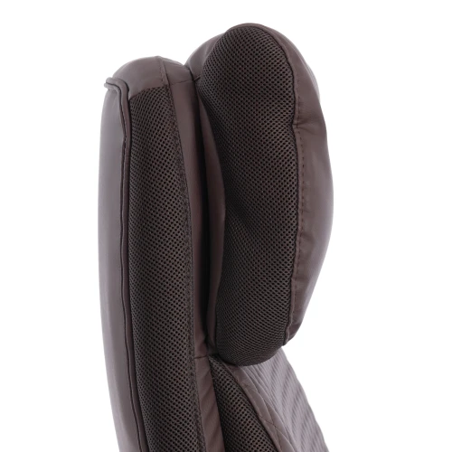 Кресло Chief metalBL  кож/зам/ткань, коричневый/коричневый стеганный, 36-36/36-36 стеганный/TW-24