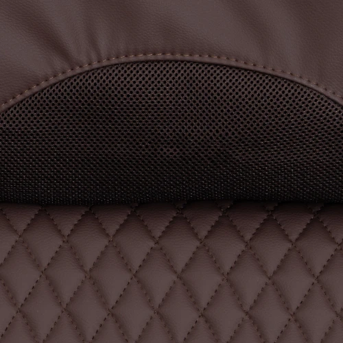 Кресло Chief metalBL  кож/зам/ткань, коричневый/коричневый стеганный, 36-36/36-36 стеганный/TW-24