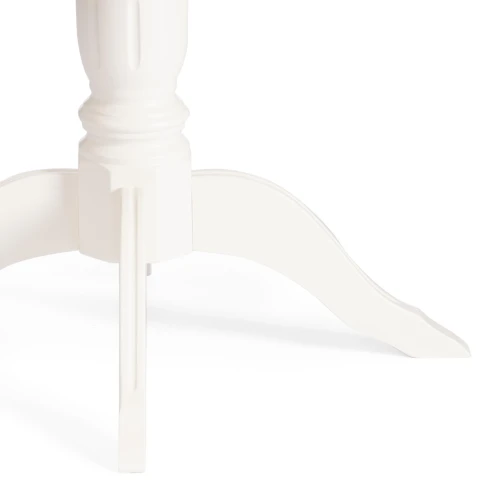 Стол STEFANO круглый бук, мдф, D90+30x77см, Ivory white