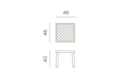 Столик Nardi Rodi, antracite