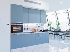 Готовый кухонный гарнитур Фьюжн-03 Silky Blue