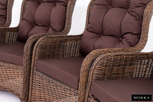 Кресло SAN MARINO цвет бронзовый, с 2 подушками