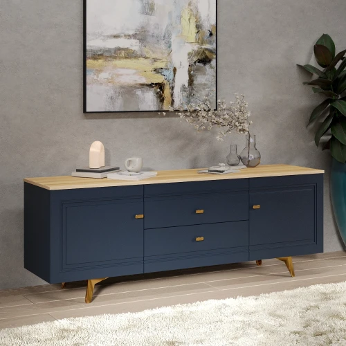 Тумба под ТВ 1700 Вега Сапфир синий