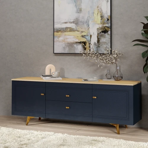 Тумба под ТВ 1700 Вега Сапфир синий