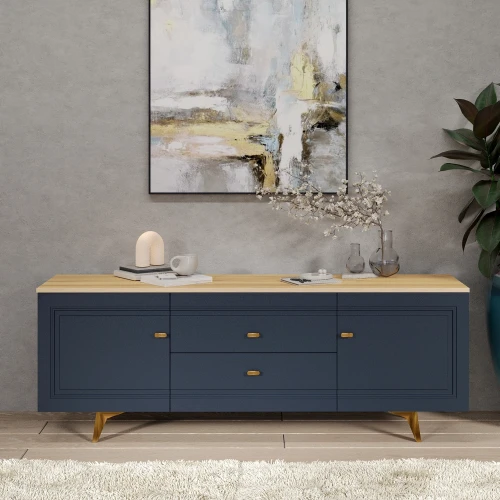 Тумба под ТВ 1700 Вега Сапфир синий