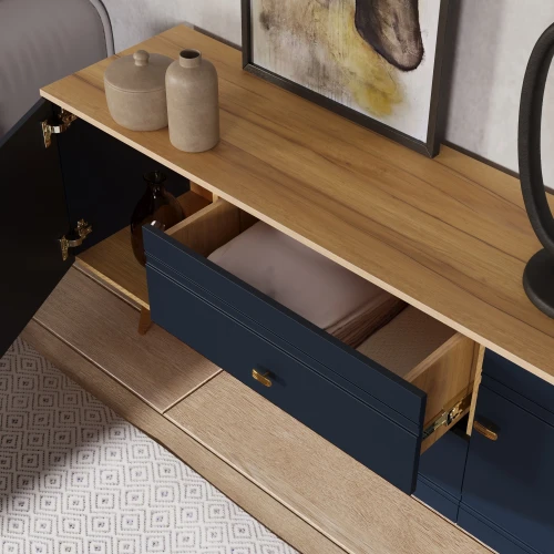 Тумба под ТВ 1700 Вега Сапфир синий