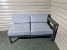 Диван двухместный из алюминия Graphite R Диван двухместный из алюминия Graphite R