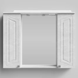 Зеркало Адам 90, Белый камень ПВХ 57805