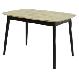 Стол «Крит» 120x80, дуб светлый/черный