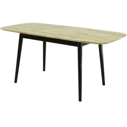 Стол «Крит» 120x80, дуб светлый/черный