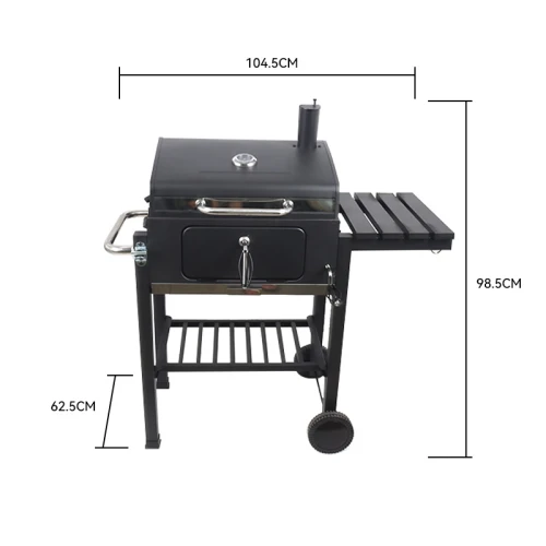 Прямоугольный угольный гриль барбекю Norway Rectangular Grill BBQ сталь, модель 4524S