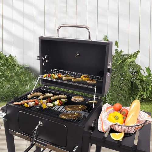 Прямоугольный угольный гриль барбекю Norway Rectangular Grill BBQ сталь, модель 4524S