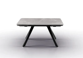Стол Леон NEW, Керамогранит, Черный/Bayona grey