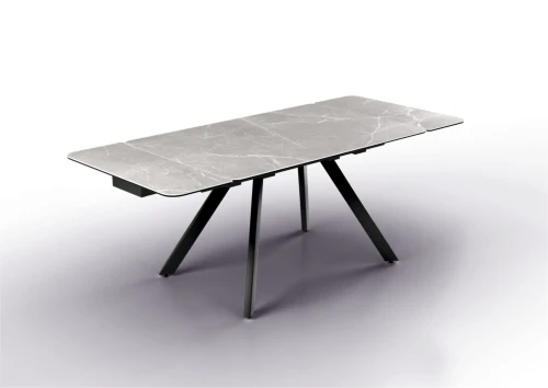 Стол Леон NEW, Керамогранит, Черный/Bayona grey