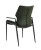 DC24026 Стул с подлокот, ЗЕЛЕНЫЙ, каркас металл черный КРУГЛЫЙ
