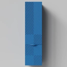 Пенал Эйфория 40 F4, пример RAL 5019 Капри синий, матовая, подвесной, правый