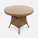 Стол Primo D990 СТ Американский орех, RAL 8011, CT.Прозрачное из искусственного ротанга Стол Primo D990 СТ Американский орех, RAL 8011, CT.Прозрачное из искусственного ротанга