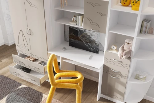 Стенка Юниор-2, Шарли Мокко, Белый