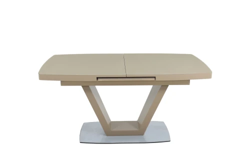 Стол Фоджа, Стекло, 140см, Капучино