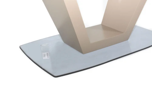 Стол Фоджа, Стекло, 140см, Капучино