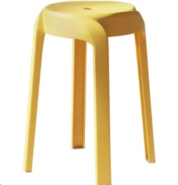 Табурет пластиковый MOTI желтый