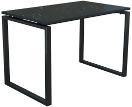 Стол компьютерный Янтарь 55.08 Мрамор черный/Металл черный