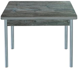 Симпл стол обеденный раскладной / сосна пасадена/металлик