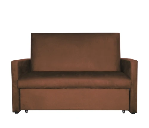 Диван выкатной Идея  120, велюр коричневый