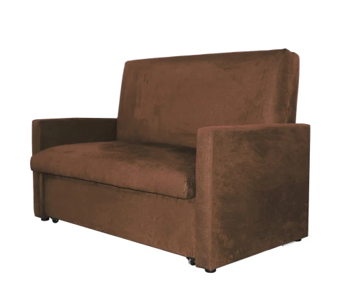 Диван выкатной Идея  120, велюр коричневый