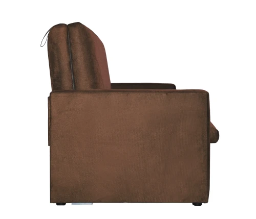 Диван выкатной Идея  120, велюр коричневый