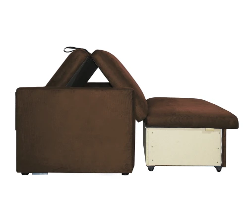 Диван выкатной Идея  120, велюр коричневый