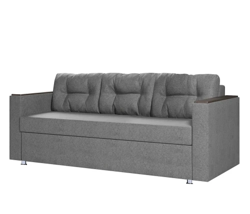 Диван еврокнижка Атлант 2 рогожка  серая