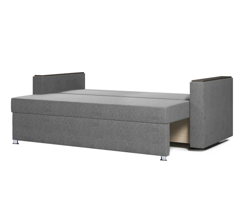 Диван еврокнижка Атлант 2 рогожка  серая