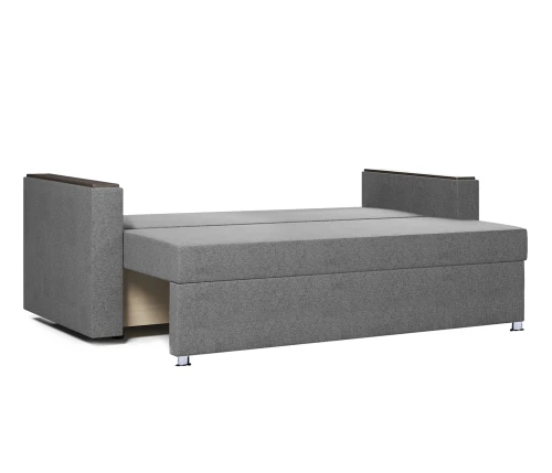 Диван еврокнижка Атлант 2 рогожка  серая